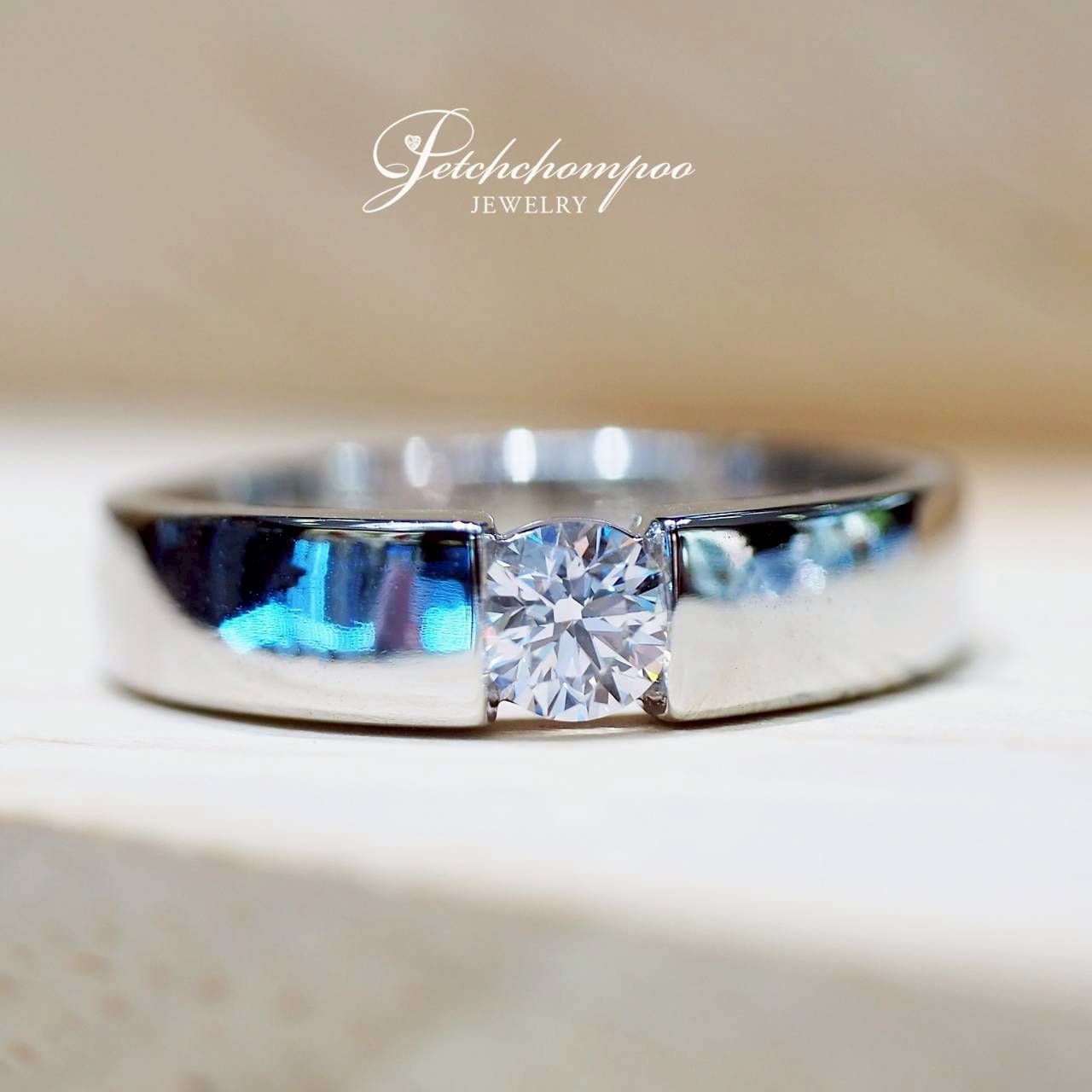[30743] แหวนเพชร Modern Precision Solitaire 0.37 กะรัต  49,000 