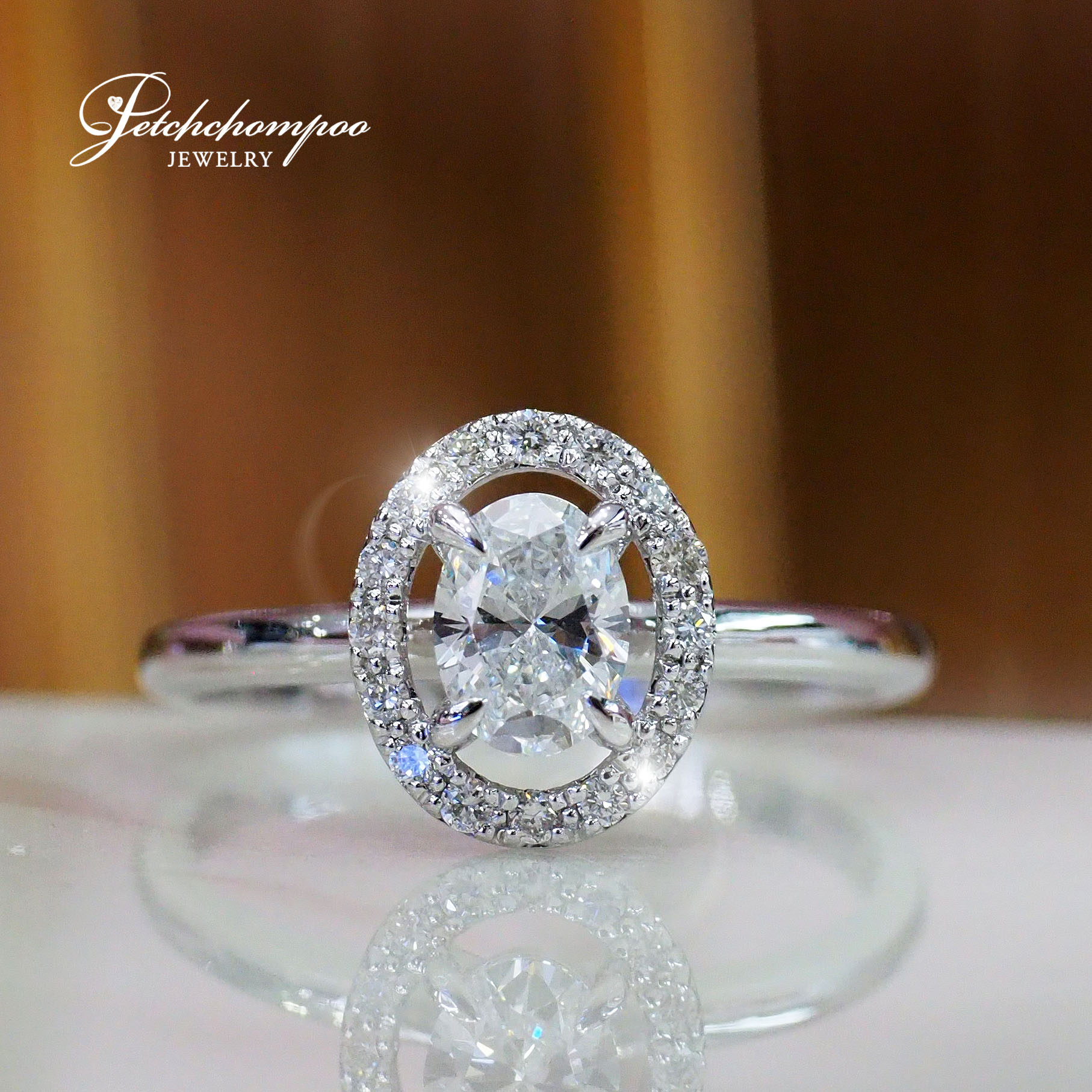 [27006] Oval Cut diamond ring 0.51 carat  49,000 