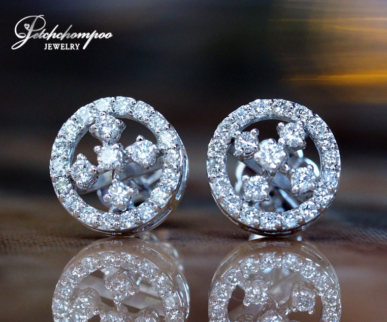 [022187] Diamond earrings  39,000 