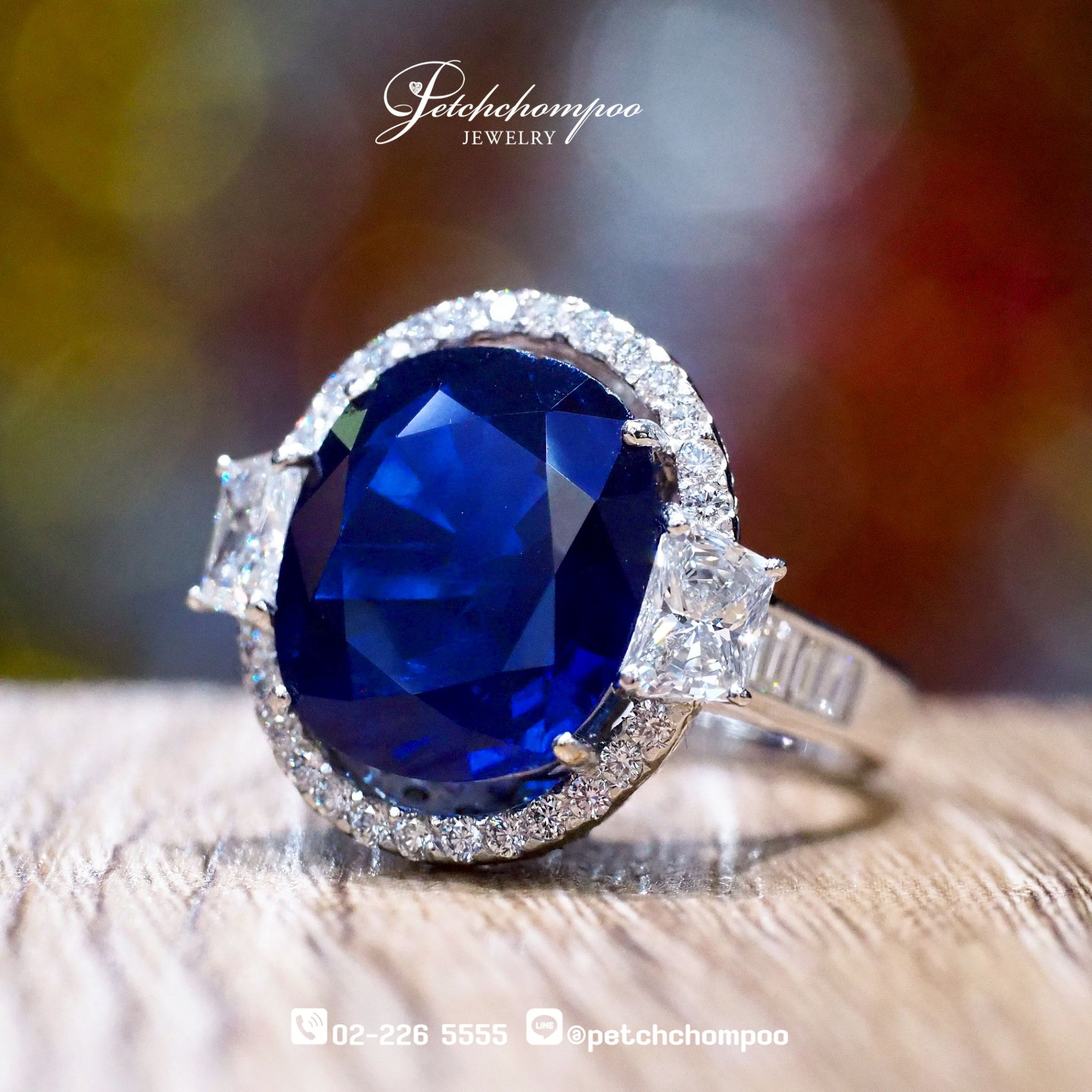 [27962] แหวนไพลิน Royal Blue 10.25 กะรัต มาดากัสการ์เซอร์ AIGS  890,000 