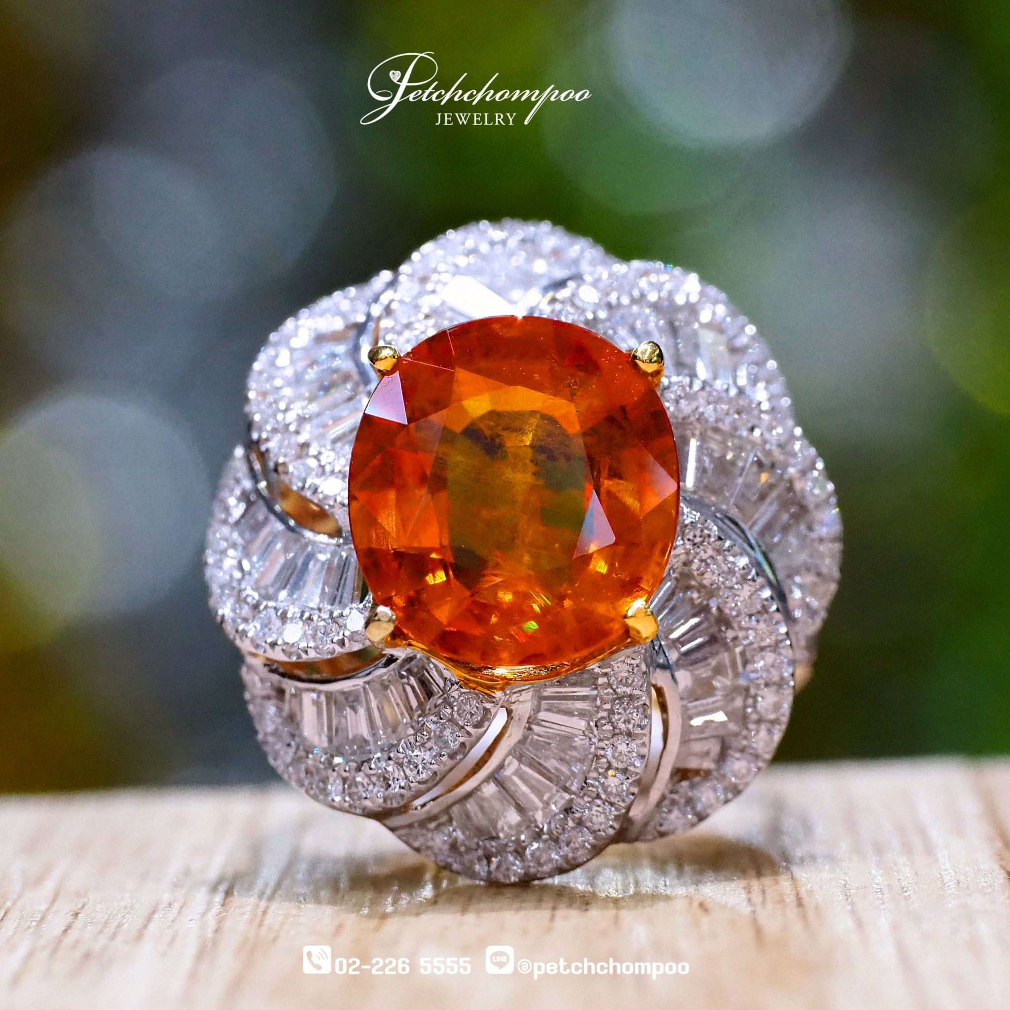 [26466] Yellow Saphire with diamond ring  149,000 