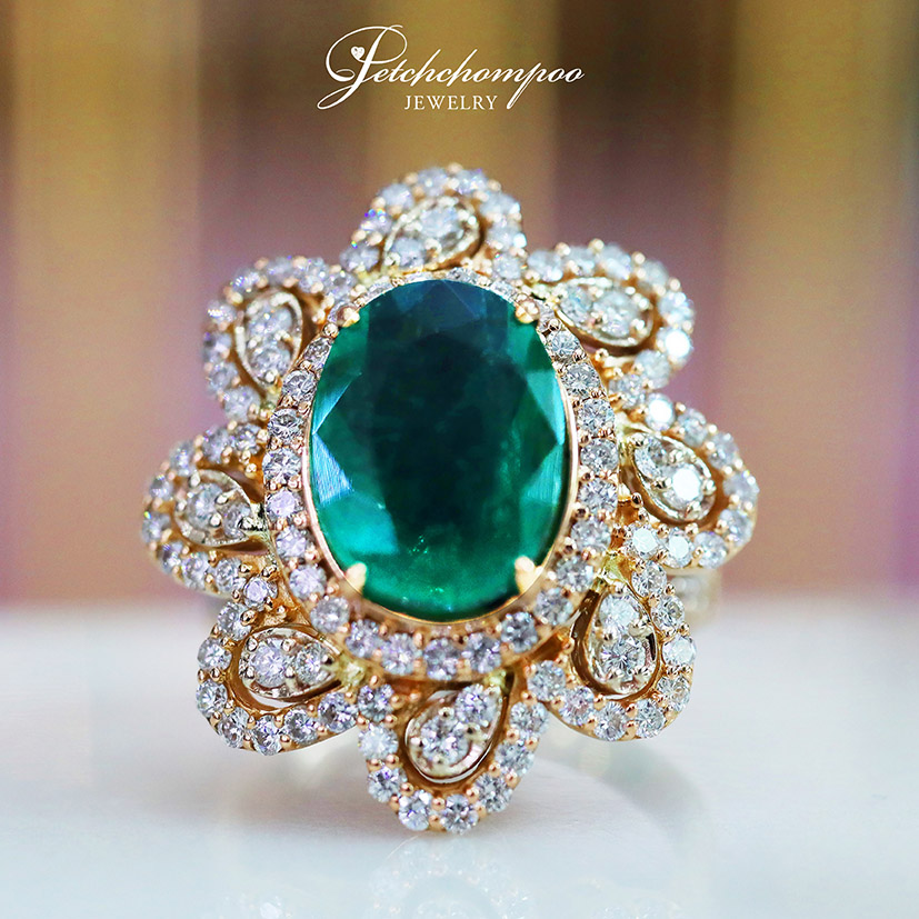 [26301] Emerald and diamond Ring Discount 87,700