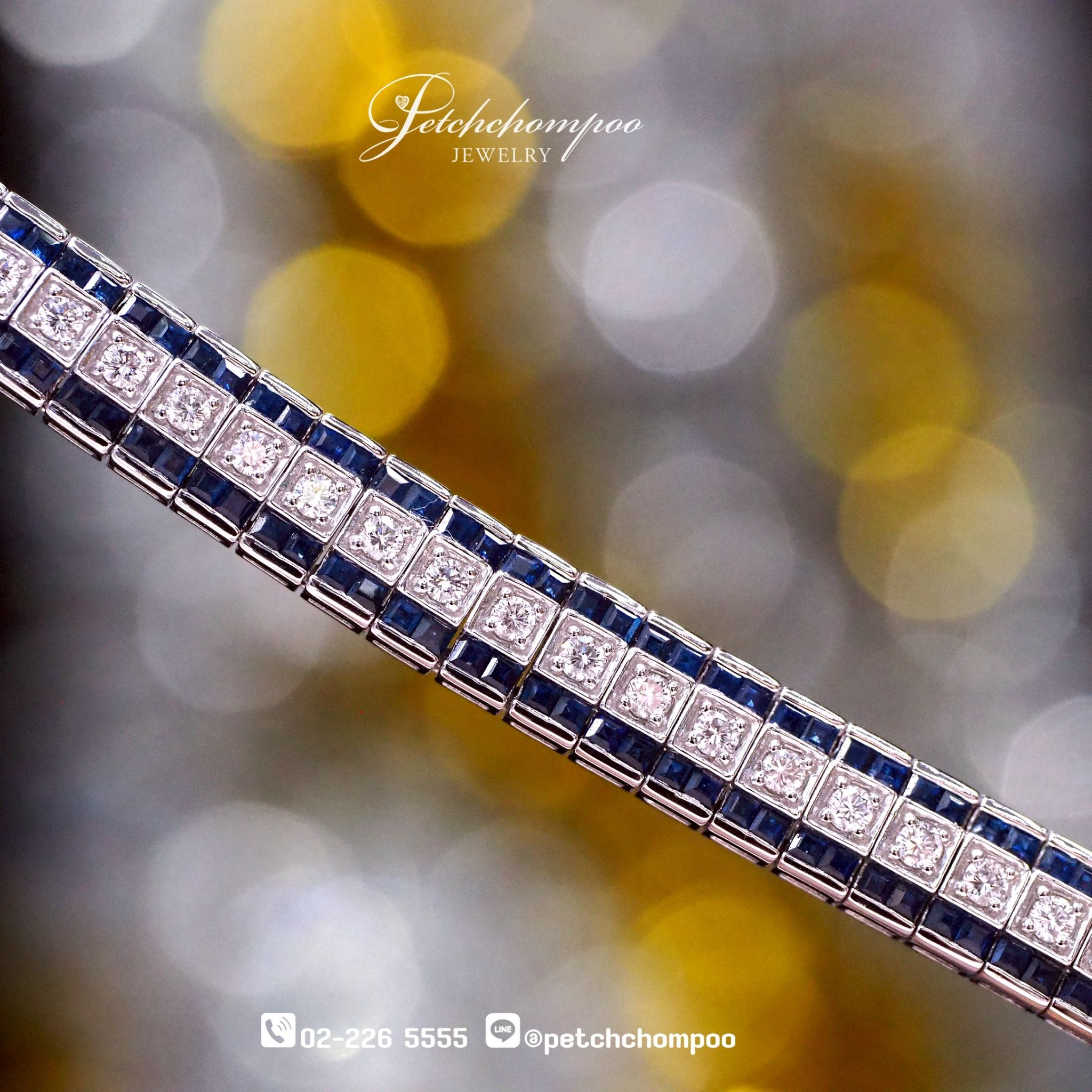 [27704] sapphire and diamond bracelet  179,000 