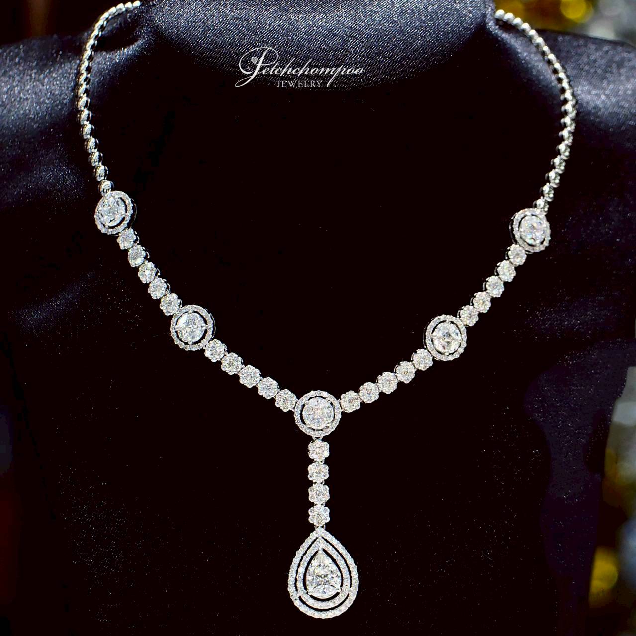 [30473] Diamond Floral Symphony™ Necklace Set — 2in1  289,000 