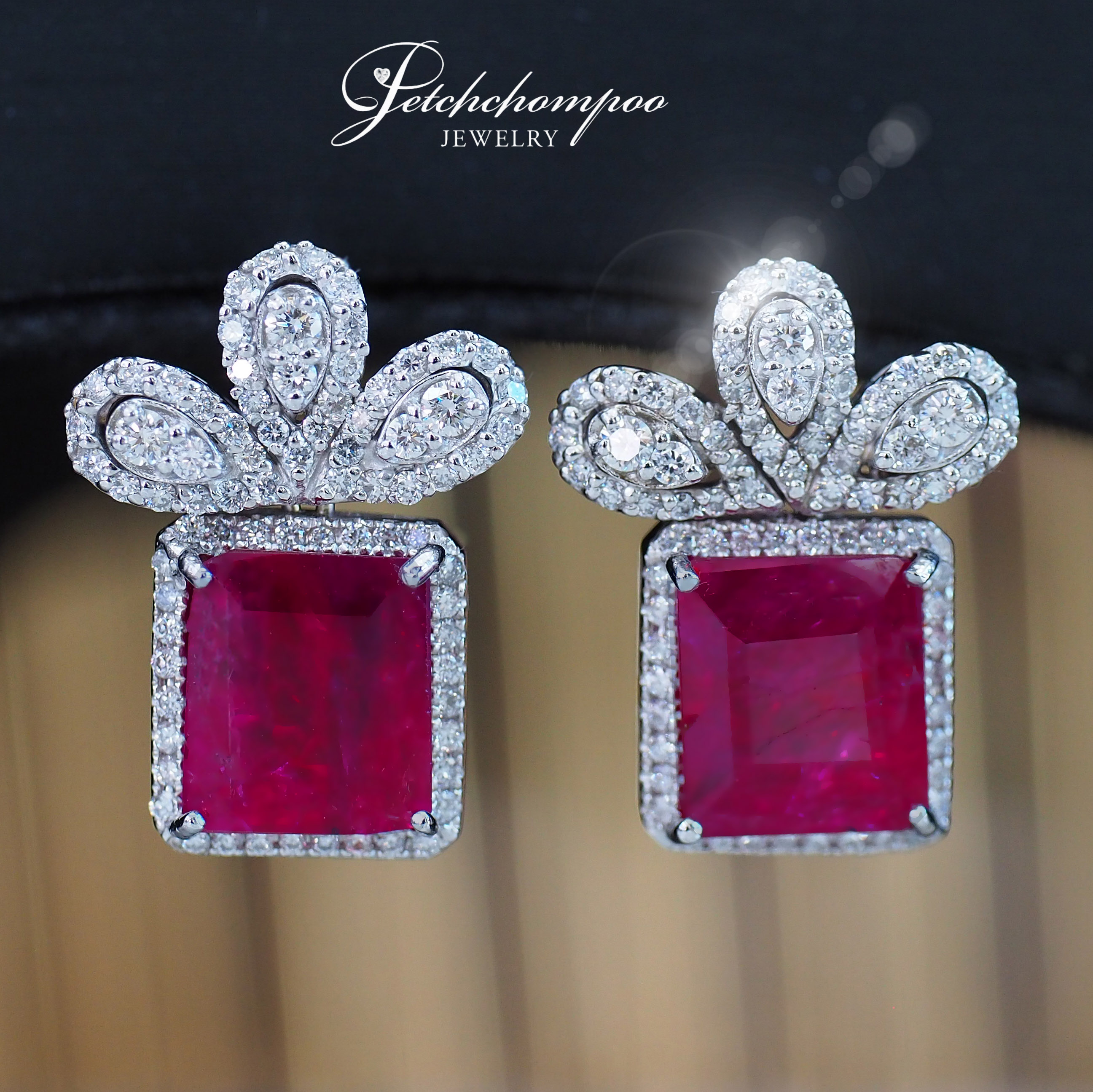 [26543] Ruby and diamond Earring  179,000 