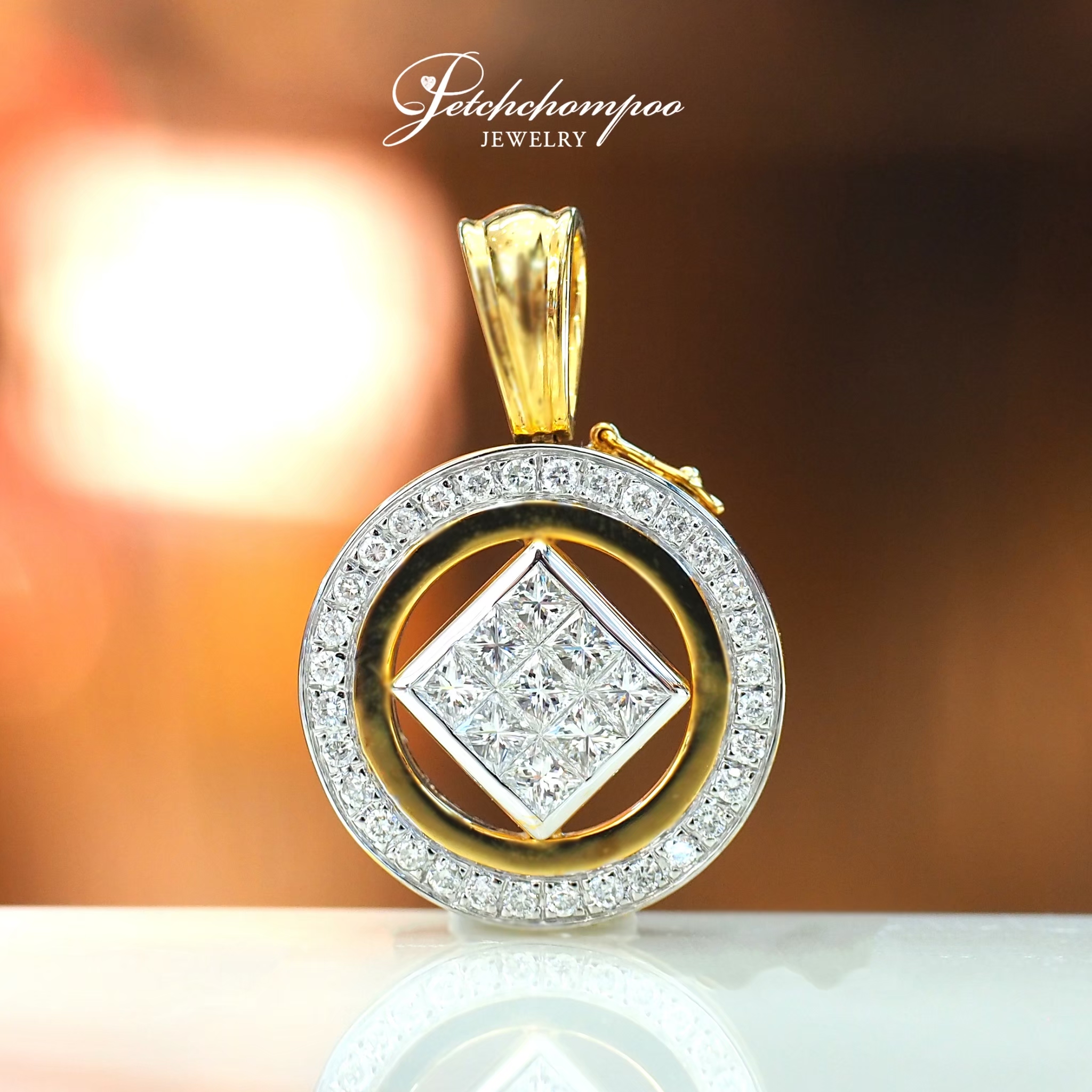 [28070] จี้เพชร Princess Cut  79,000 