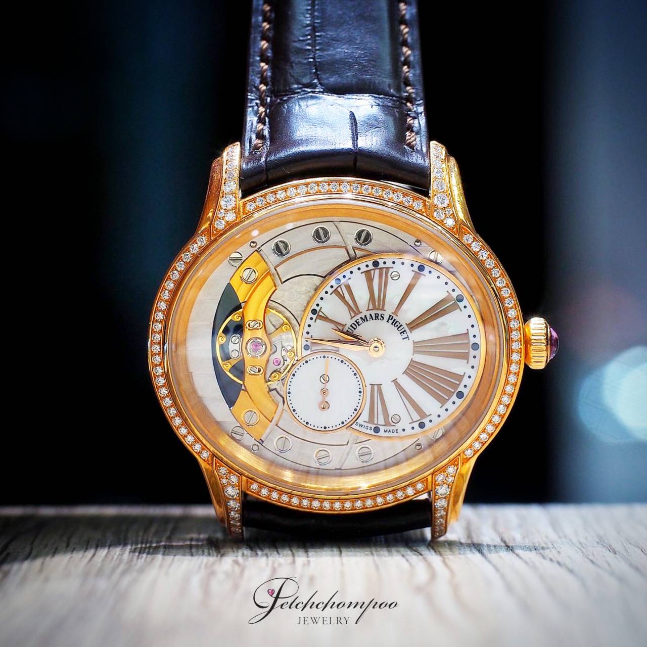 [27268] Audemars Piguet Millenary Rose Gold MOP Diamond Ladies Watch 77247OR  789,000 