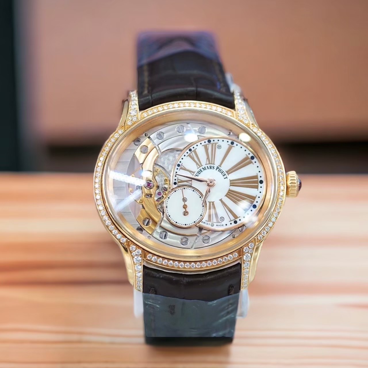 [27268] Audemars Piguet Millenary Rose Gold MOP Diamond Ladies Watch 77247OR  789,000 