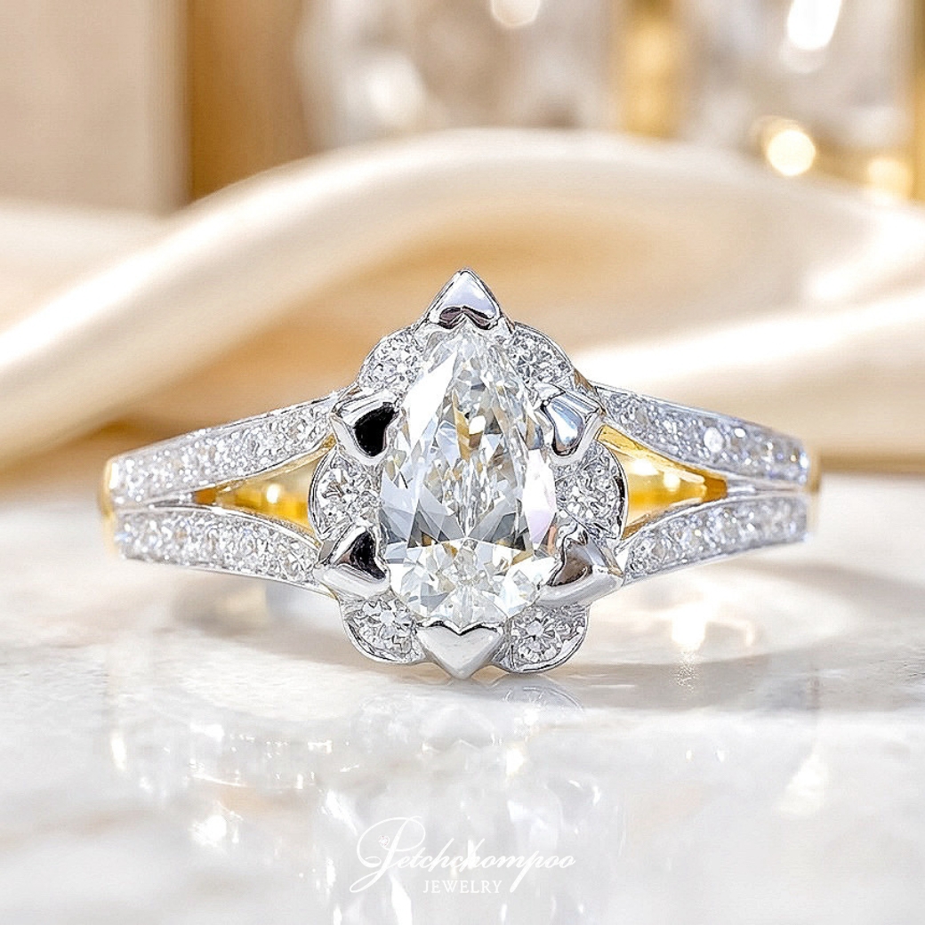 [28367] Blossom Teardrop™ Diamond Ring — 0.53 Carat with GIA  59,000 