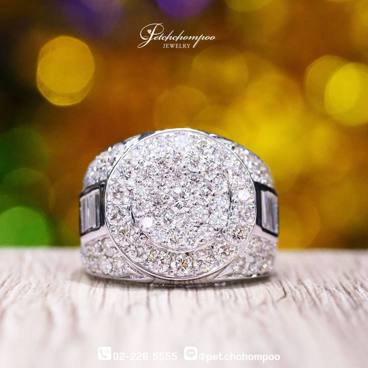 [021703] “Majestic Crown” Men’s Wide-Band Diamond Ring – 5.91 Carats  159,000 