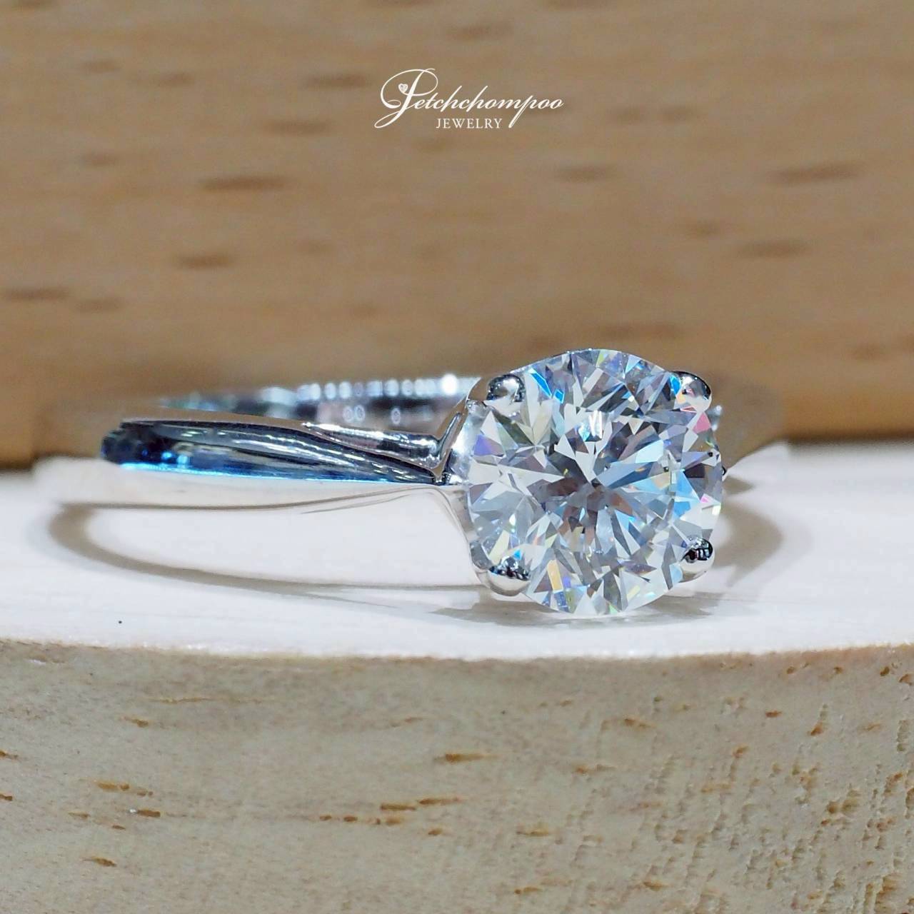 [30729] แหวนเพชร Pure Brilliance Solitaire เม็ดเดี่ยว 0.83 กะรัต | D VS1 3EX GIA ลดราคาเหลือ 139,000