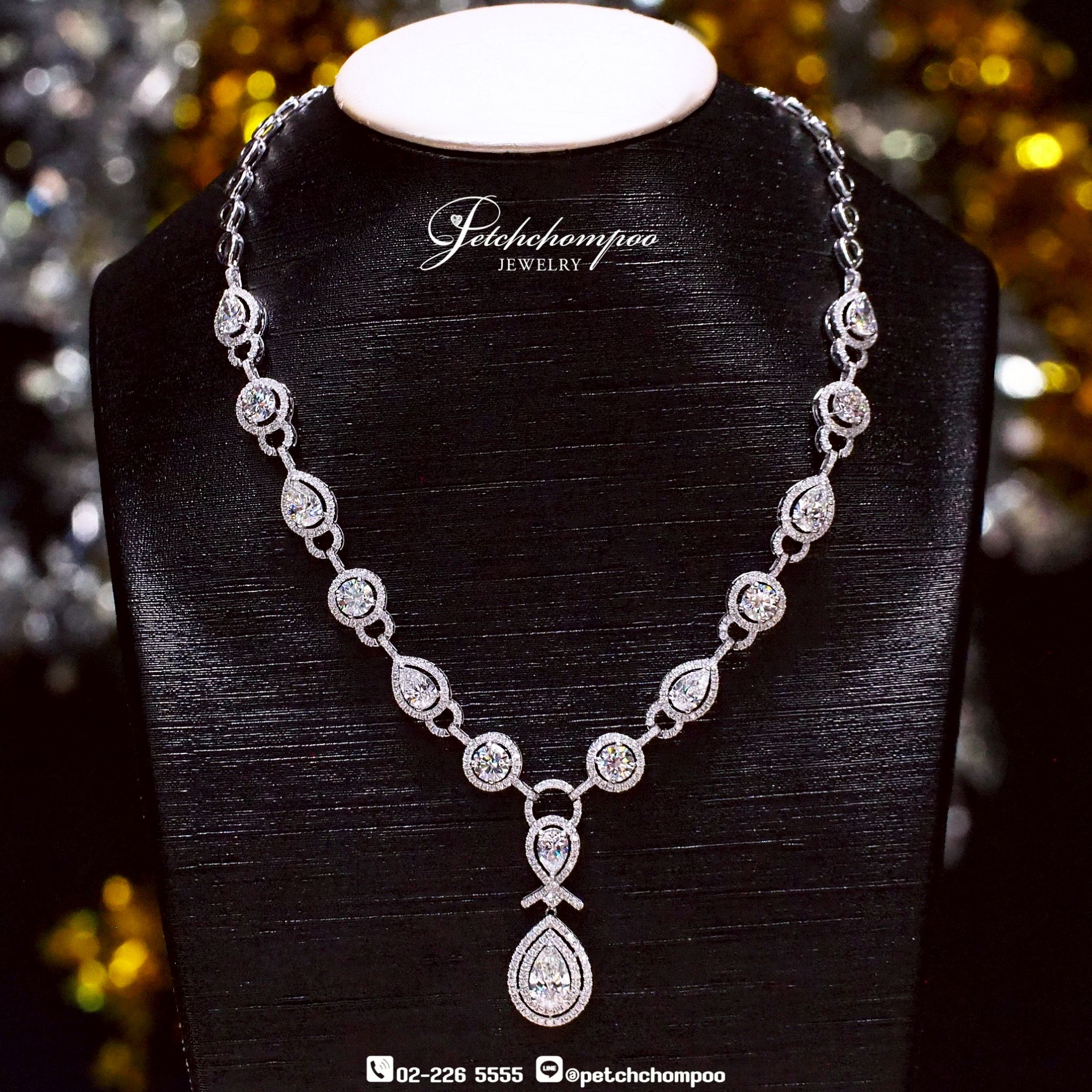 [26250] ✨ Radiant Grace Diamond Necklace –19.10 carat  Grandeur in Every Sparkle  2,990,000 