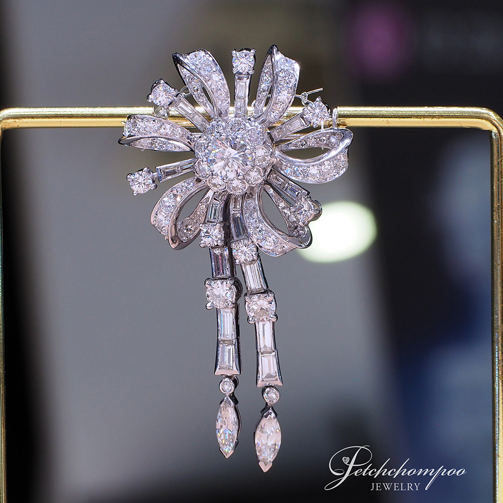[30927] จี้และเข็มกลัด Antique เพชร Old Cut 6.50 กะรัต  399,000 