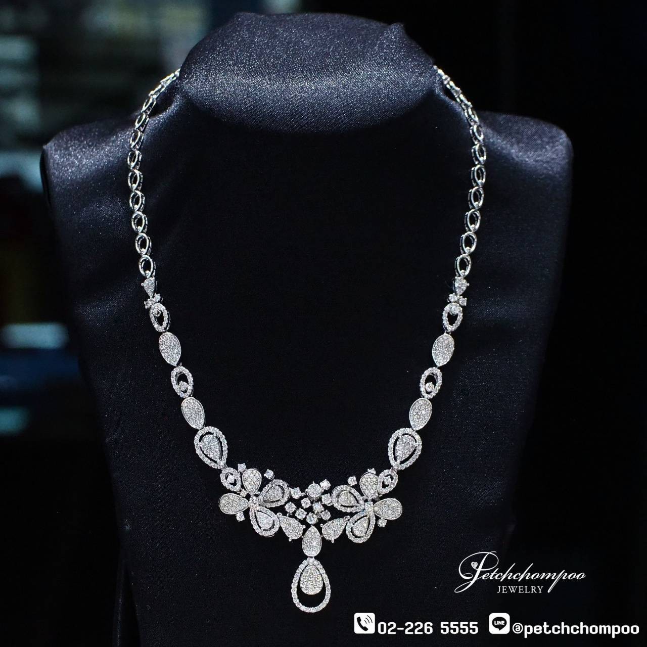 [29848] “Celeste Drizzle” Diamond Drop Necklace – 4.61 Carats  259,000 