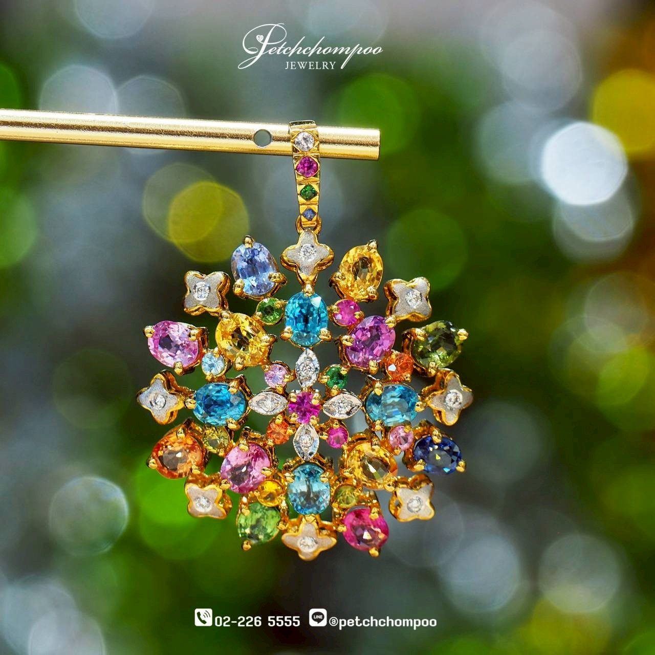 [30224] จี้อัญมณีหลากสี Celebration Bloom™ ประดับเพชร  79,000 