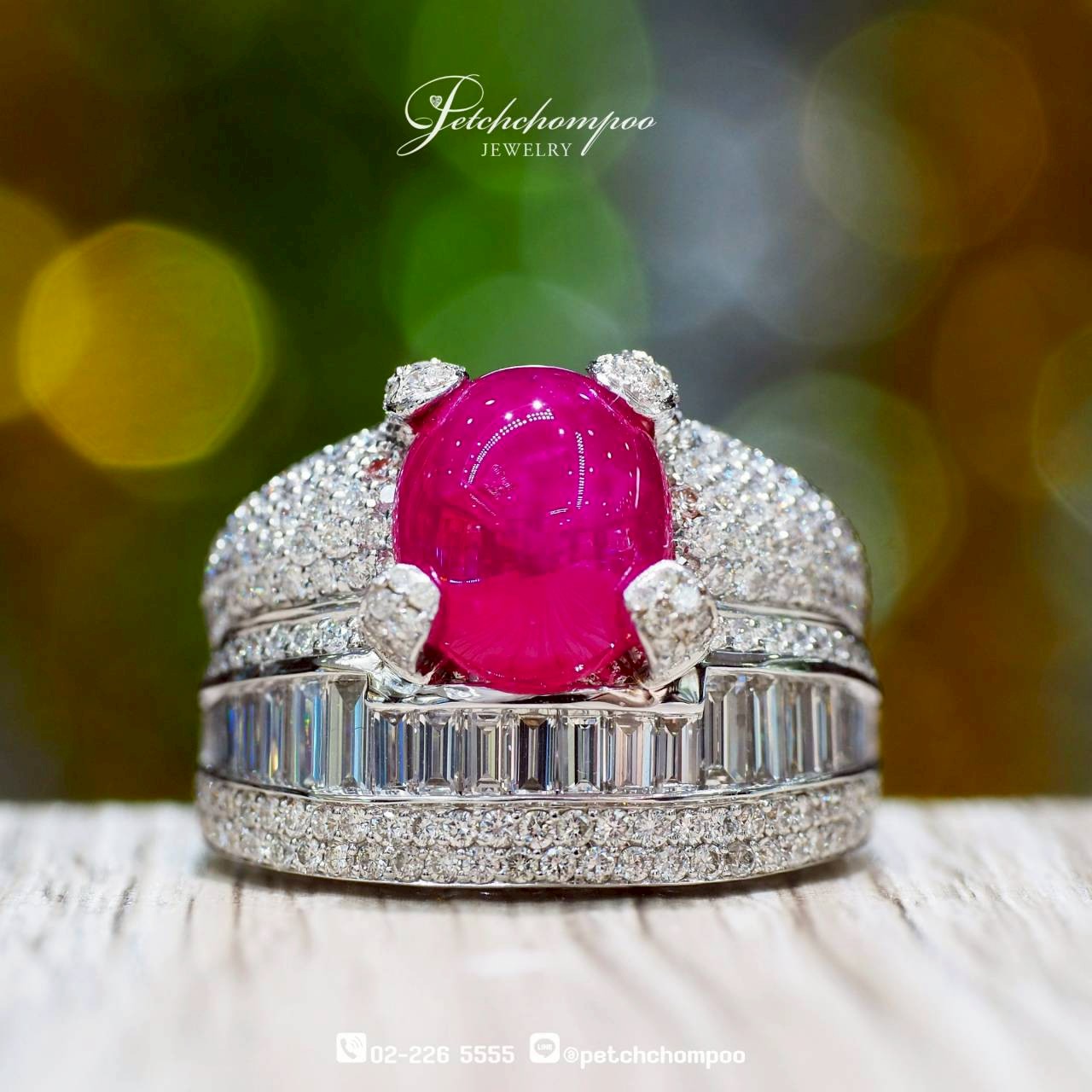 [30273] แหวนทับทิม Mozambique Imperial Flame™ 5.70 กะรัต | Emil  169,000 