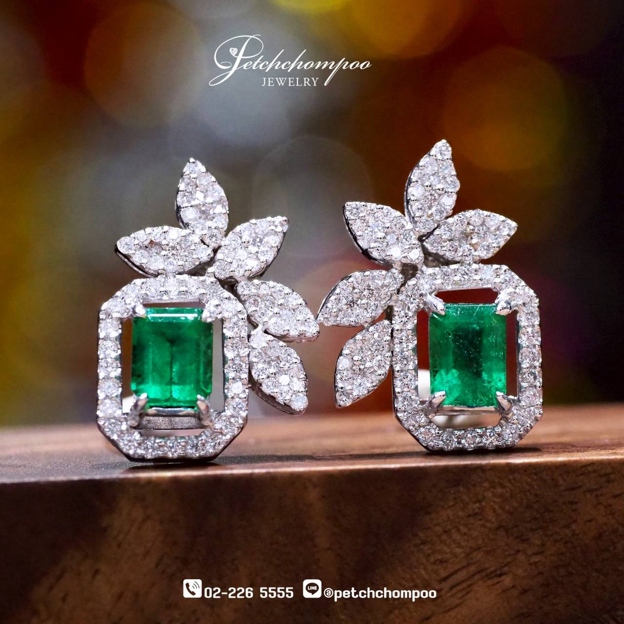 [28729] Colombian Emerald Earrings  89,000 