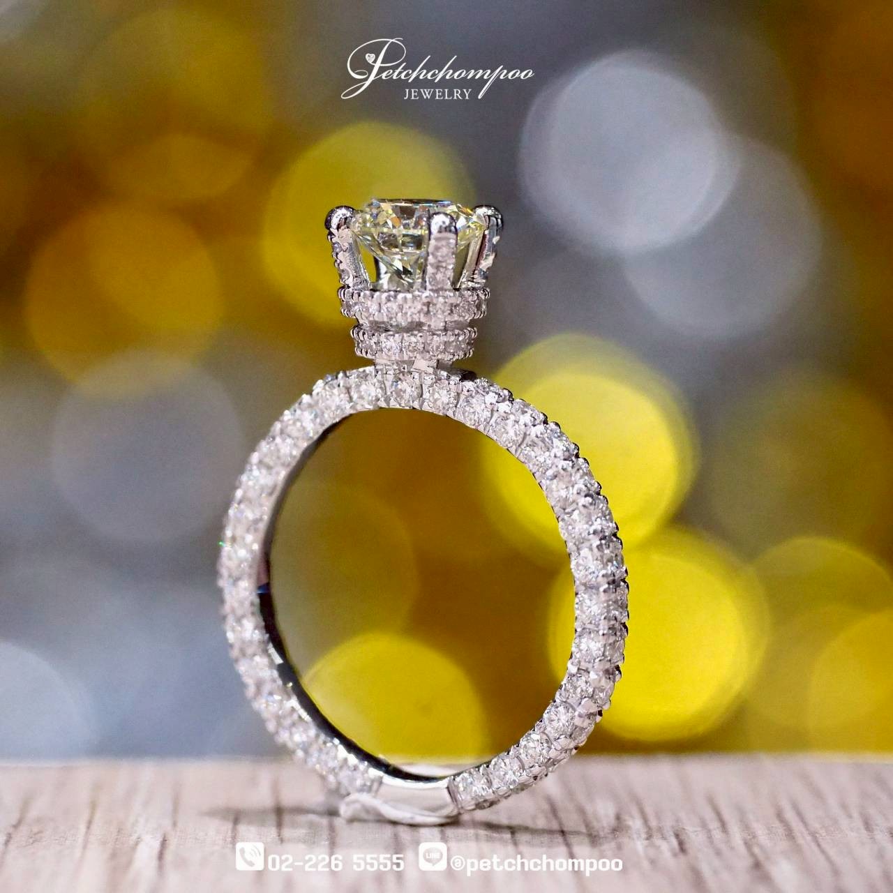 [29879] Crown Radiance™” Diamond Ring — Featuring a 0.80 Carat Center Stone in a Regal Crown Setting  79,000 