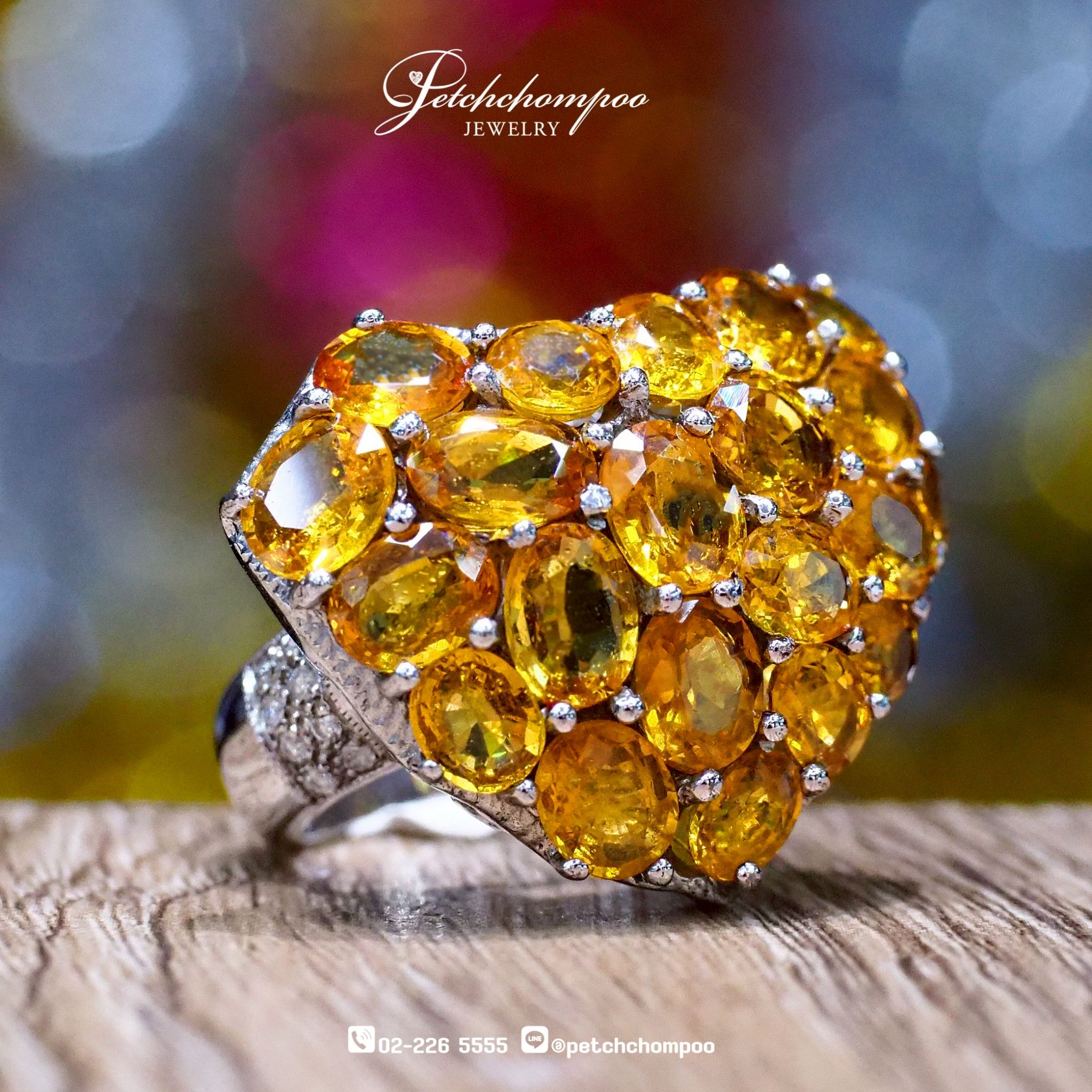[023854] แหวนบุษราคัมรูปหัวใจ  59,000 