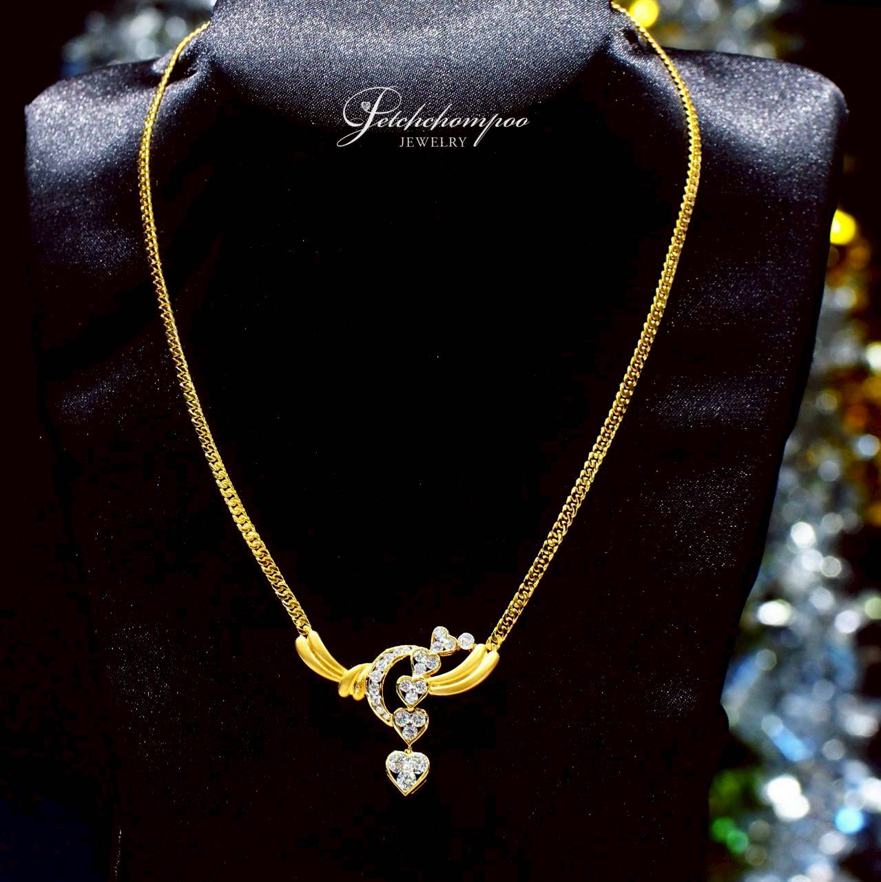 [30436] สร้อยคอเพชรดีไซน์หัวใจ Heartline Serenade™ 1.18 กะรัต  139,000 