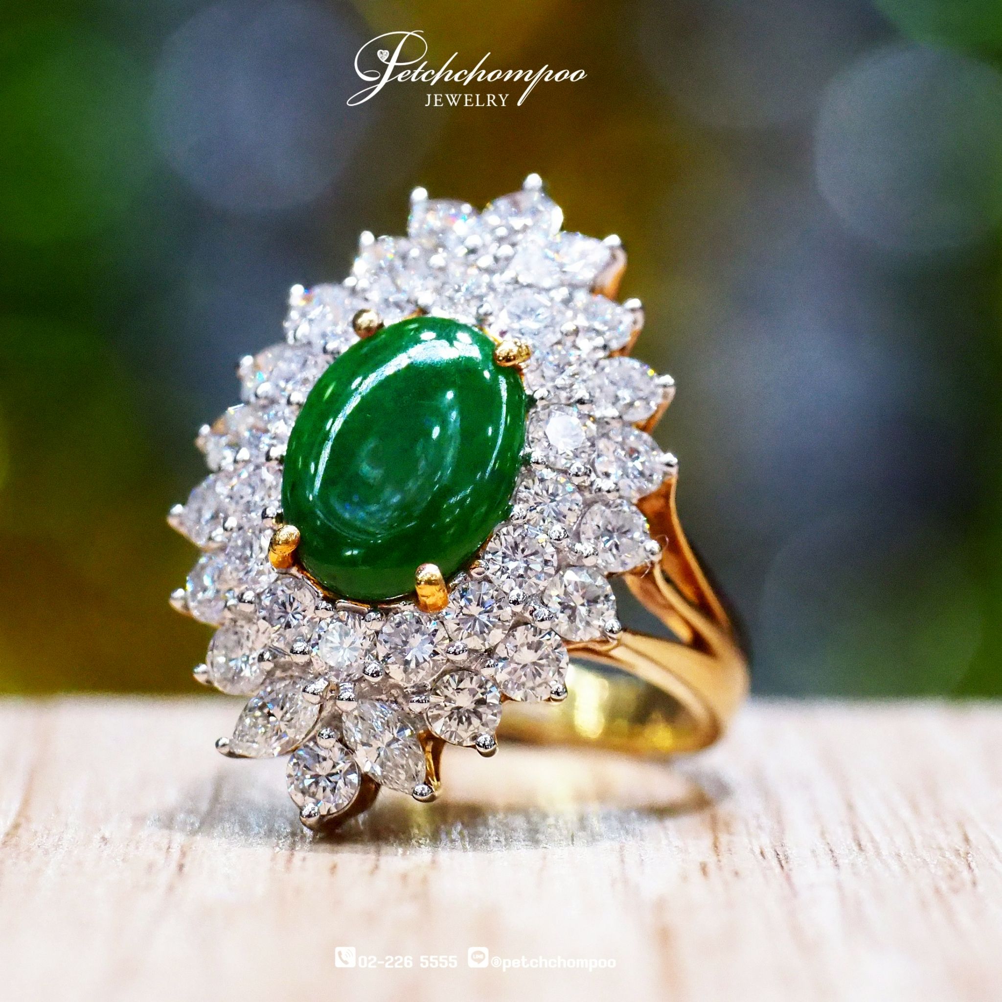 [024387] Jade with diamond ring  99,000 