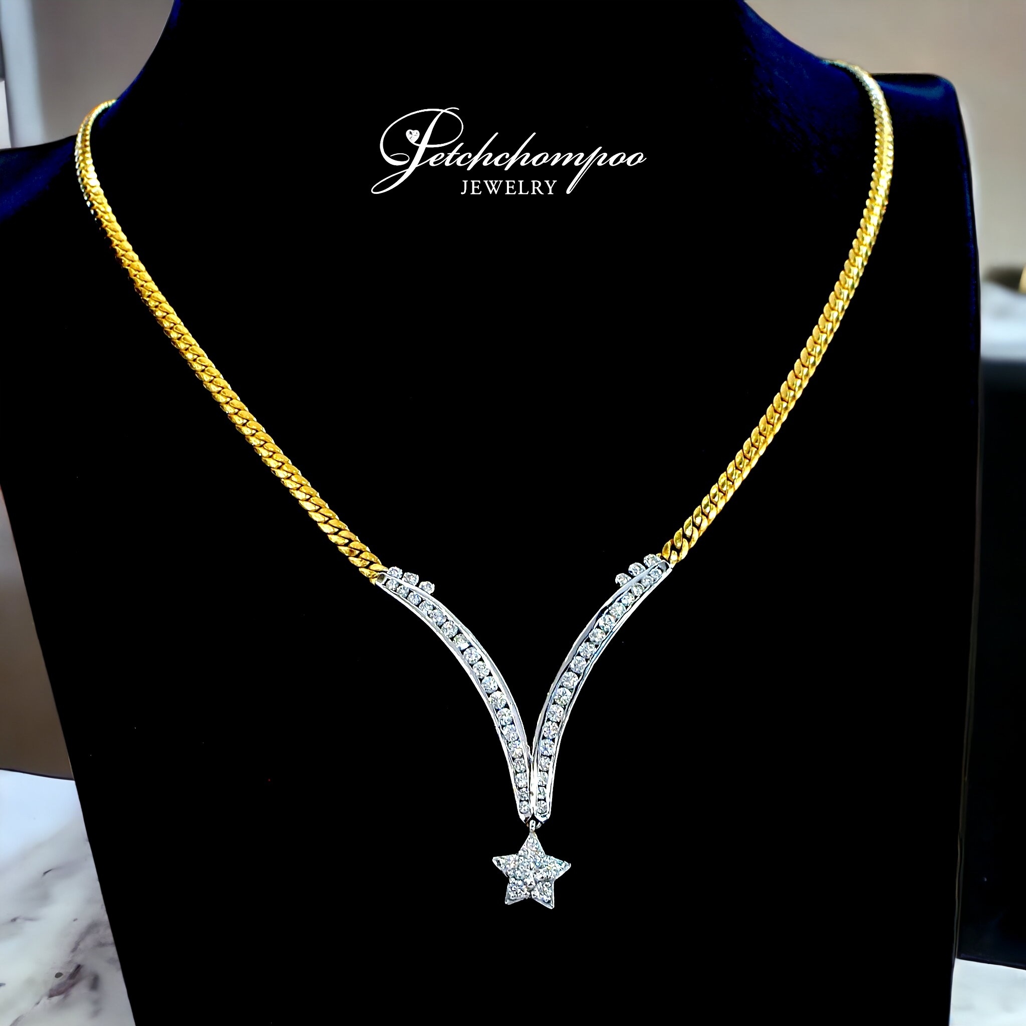 [28315] Diamond necklace 1.08 carats  99,000 