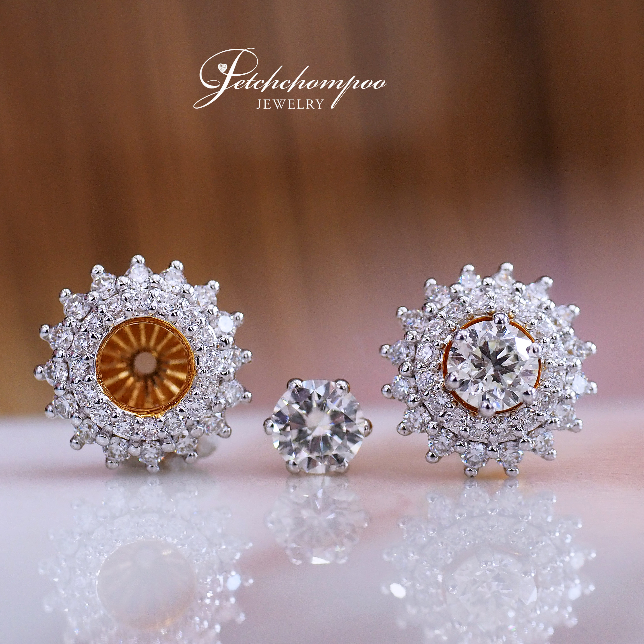 [26644] ต่างหูเพชร 2 in 1 เม็ดละ 30 ตัง  59,000 
