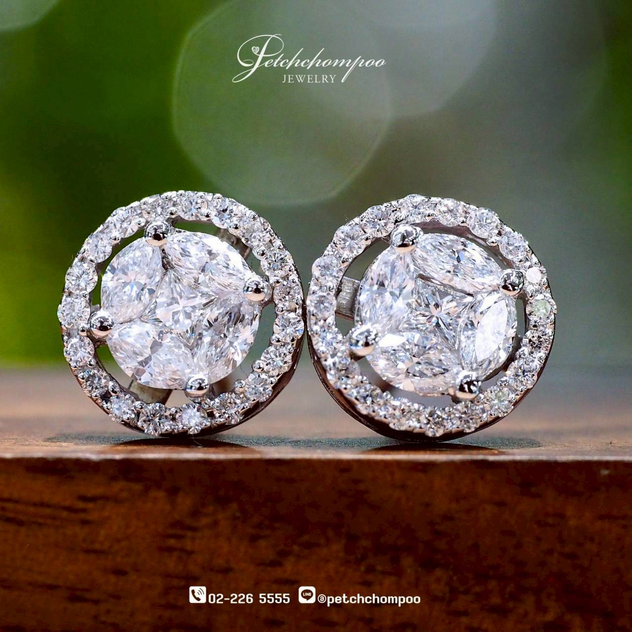 [30454] Stellar TrinityGlow™ 0.95 carat diamond earrings  69,000 