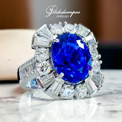 [28208] แหวนไพลิน Royal Blue ศรีลังกา 13.96 กะรัตเซอร์ AIGS  2,590,000 