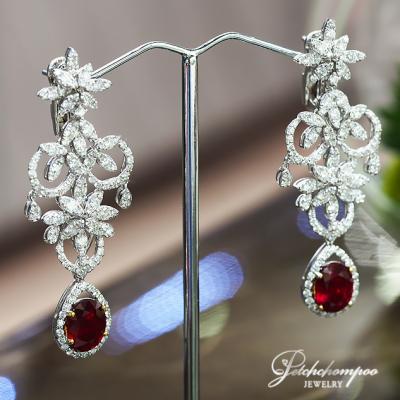 [022878] Ruby with diamond earring  199,000 