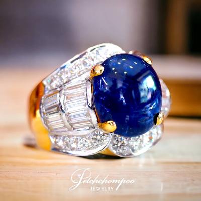 [26590] 10 Carat Unheated blue Sapphire with Diamond ring  189,000 