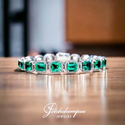 [27835] Colombian emerald bracelet set with diamonds  249,000 