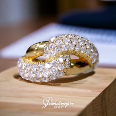 [011038] แหวนเพชรไขว้หน้ากว้าง ลดราคาเหลือ 39,000