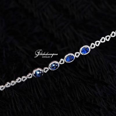 [022630] Blue Sapphire With Diamond Bracelet  139,000 