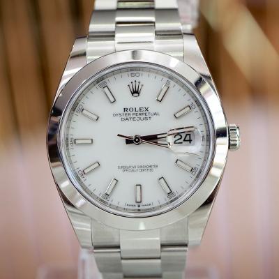 [26570] นาฬิกา Rolex Datejust 41mm รุ่นใหม่หน้าปัดขาว  459,000 
