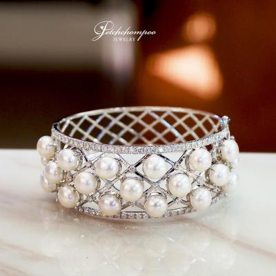 [28054] pearl and diamond bracelet  159,000 