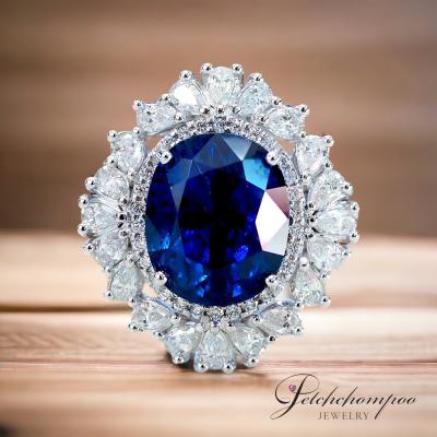 [27611] Burmese sapphire ring,  unheated, 10.94 carats, sir AIGS.  1,190,000 