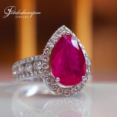 [26725] 4.66 Carat Bur ma Ruby AIGS Certified with diamond ring  699,000 