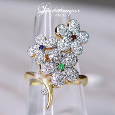 [024367] Flower diamond ring Discount 25,000