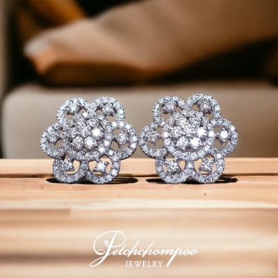 [021547] Flower Diamond earrings Discount 69,000