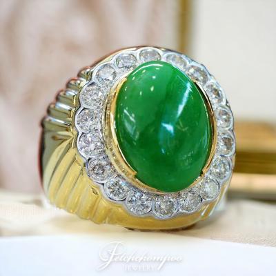 [28846] A-Jade with diamond  men ring  99,000 