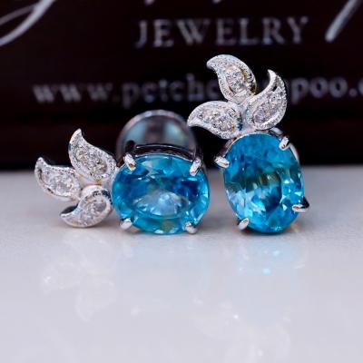 [019904] Zircon 3.00 cts diamond Earring  35,900 
