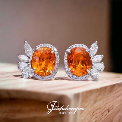 [26865] Yellow Sapphire With Diamond Earring  169,000 