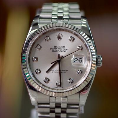 [26557] นาฬิกา Rolex kingsize 36mm หน้า silverเลขเพชร  369,000 