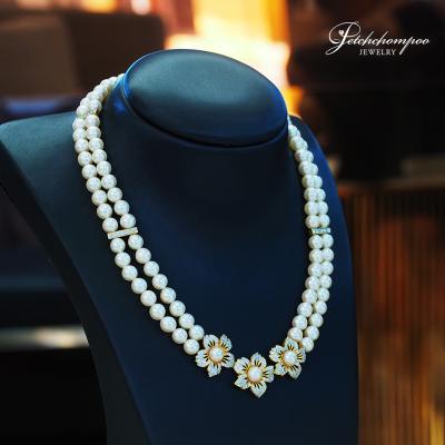 [28573] pearl necklace with diamonds  189,000 