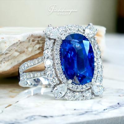 [28209] Sapphire ring 4.70 carats Sri Lanka Corn Flower Blue Sir AIGS  359,000 