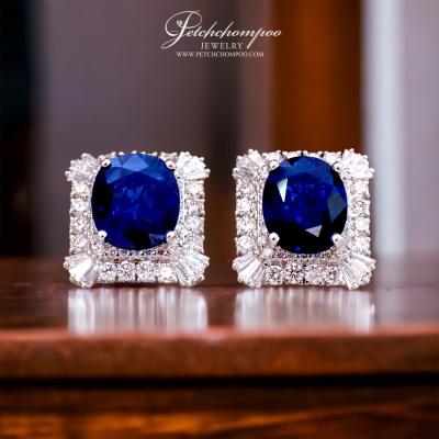 [26698] Blue Sapphire with diamond Earring  159,000 