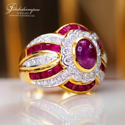 [26751] Unheated Star Ruby with Diamond Ring  99,000 