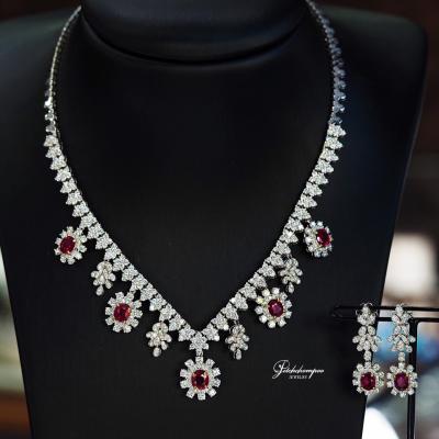 [024209] Ruby and diamond Set Necklace and earring  599,000 