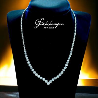 [27700] V Shape Diamond Necklace Discount 99,000
